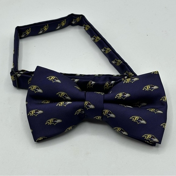 NFL Men's Baltimore Ravens Bow Tie One Size Fits All - Picture 3 of 7